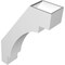 Ekena Millwork 5 1/2-in. W x 18-in. D x 26-in. H Merced Architectural Grade PVC Knee Brace BRCP055X18X26MRC - alternate 6